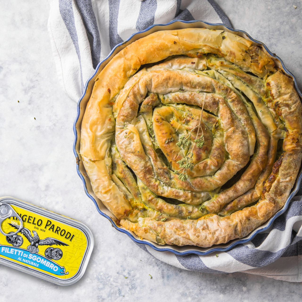 Spanakopita con Filetti di Sgombro al Naturale Angelo Parodi