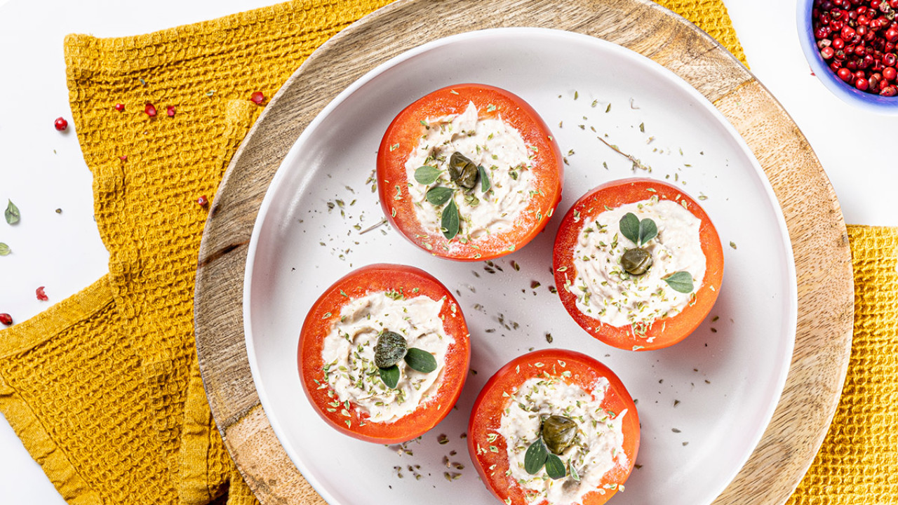 Pomodori ripieni con Filetti di Tonno al Naturale Angelo Parodi