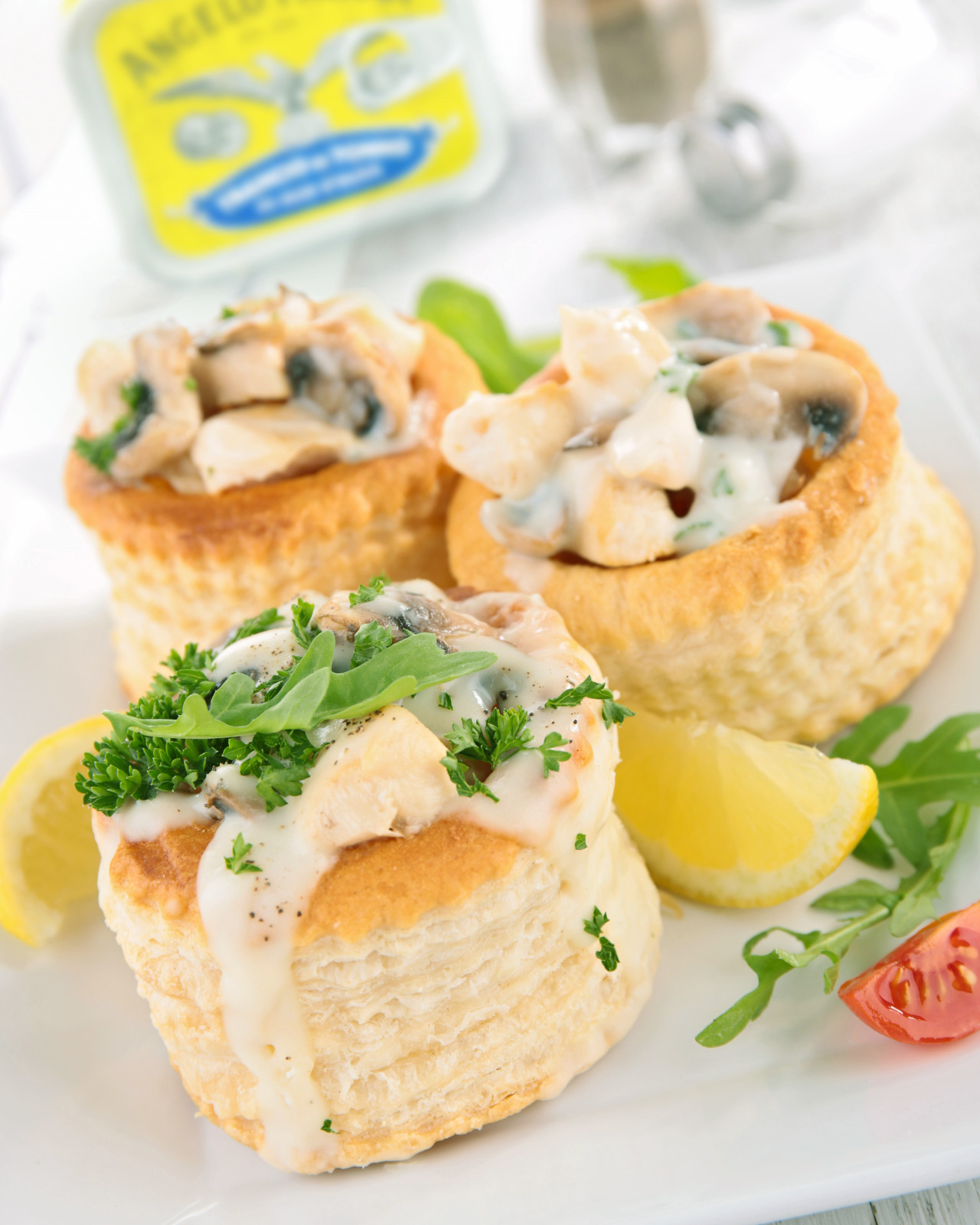 Vol-au-vent con crema di Filetti di Tonno in Olio Extra Vergine d’Oliva Angelo Parodi