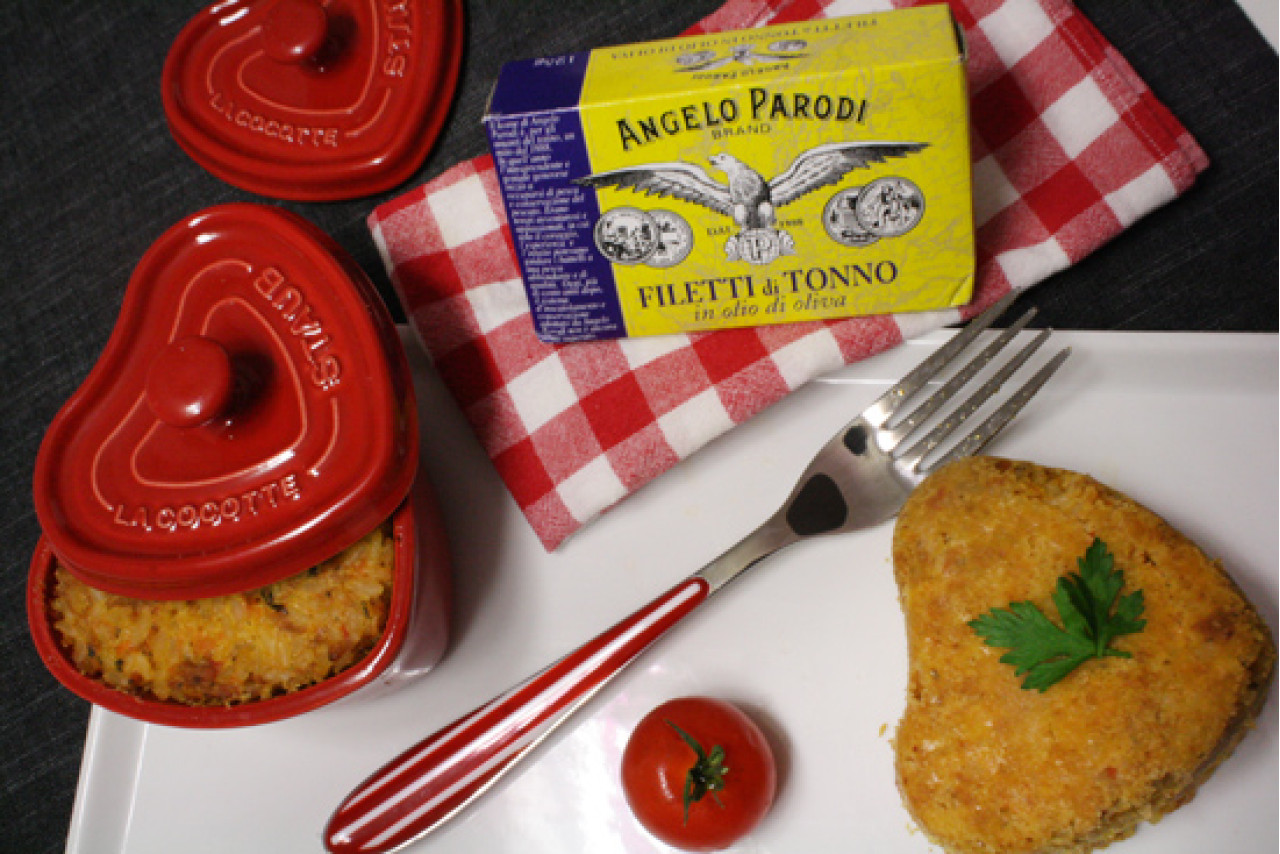 Cocottine di riso alla marinara con Filetti di Tonno in Olio d'Oliva Angelo Parodi