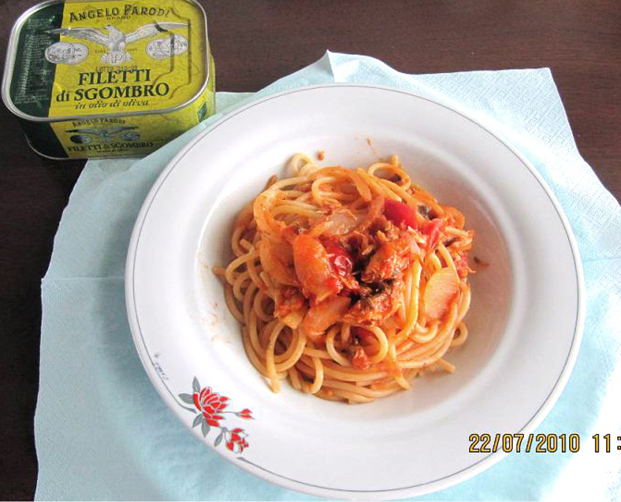 Spaghetti gustosi ai Filetti di Sgombro in Olio d'Oliva Angelo Parodi