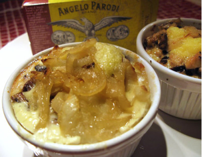 Clafoutis di cipolle e Filetti di Sardine in Olio d'Oliva Angelo Parodi