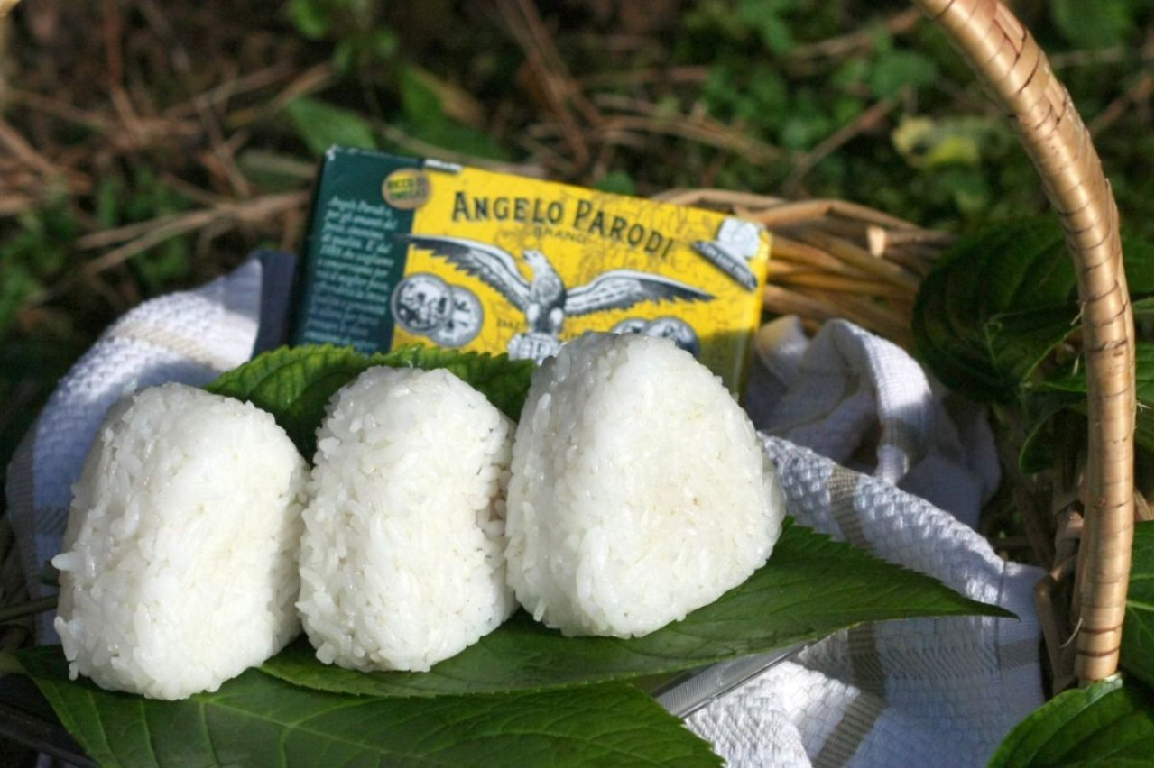 Onigiri alla crema di wasabi e Filetti di Sgombro in Olio d'Oliva Angelo Parodi