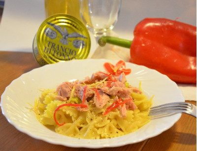 Farfalle con Filetti di Tonno in Olio d'Oliva Angelo Parodi e... 