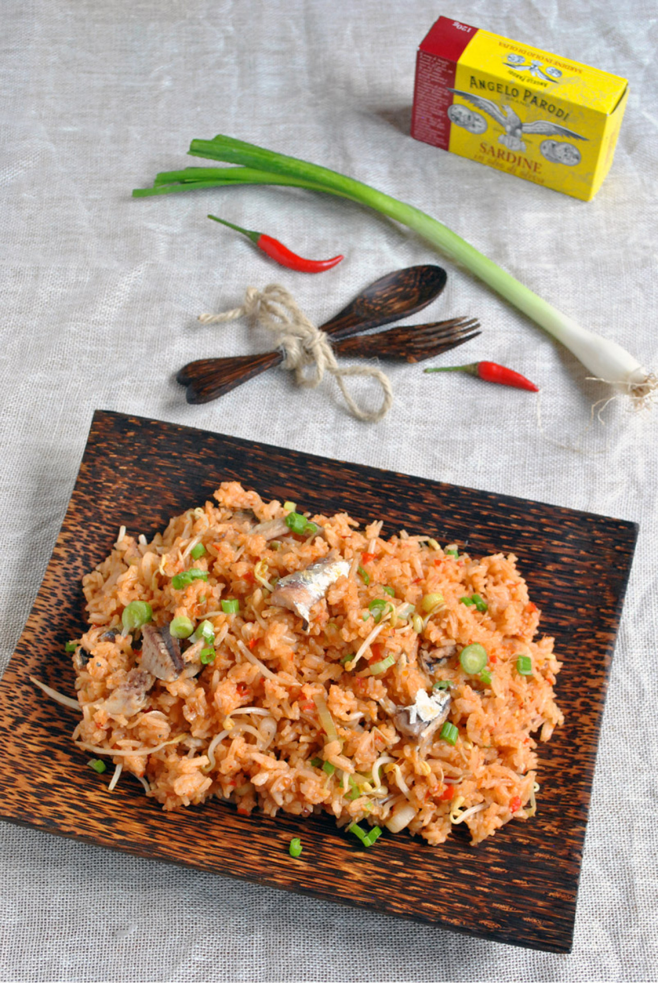 Nasi Goreng con Filetti di Sardine in Olio d'Oliva Angelo Parodi