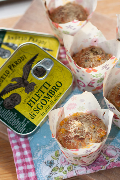 Muffin ai Filetti di Sgombro in Olio d'Oliva Angelo Parodi e mais 