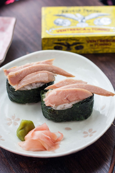 Gunkan con Ventresca di Tonno in Olio d'Oliva Angelo Parodi (sushi)