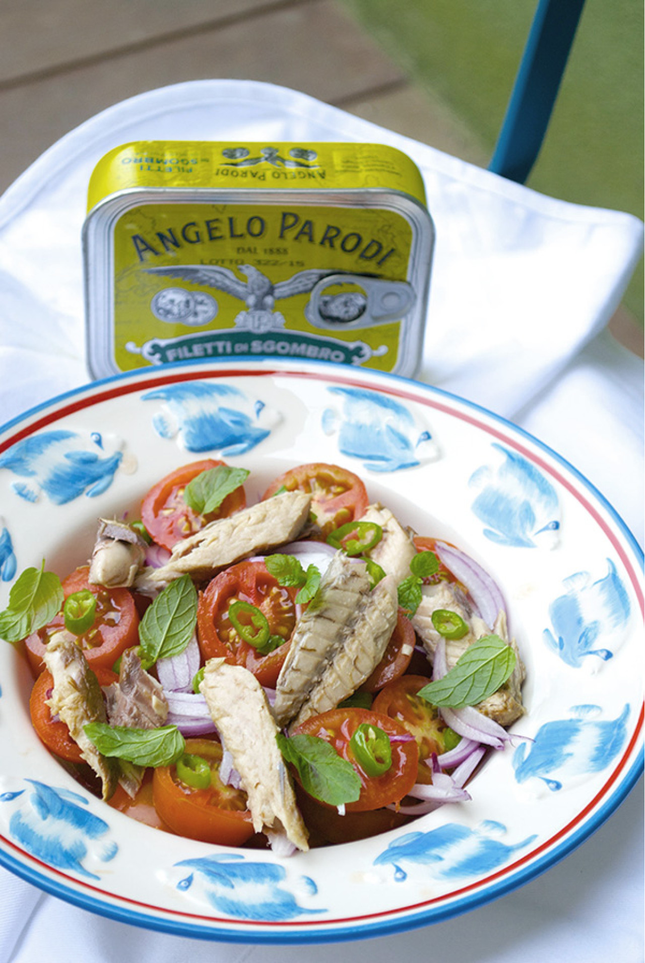 Insalata di Filetti di Sgombro in Olio d'Oliva Angelo Parodi alla libanese