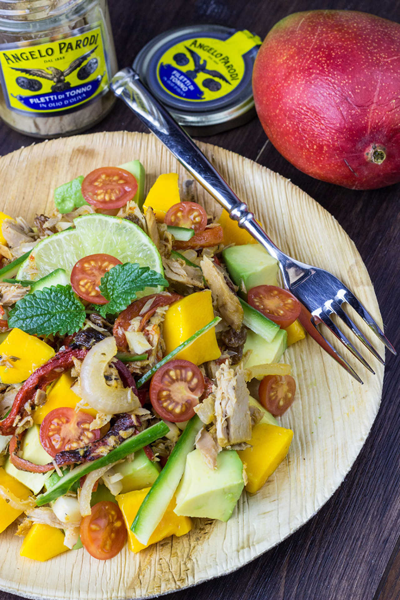 Insalata della Martinica con Filetti di Tonno in Olio d'Oliva Angelo Parodi e Cocco