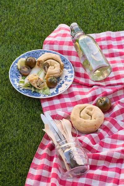 Mini pies di Filetti di Tombarello in Olio d'Oliva Angelo Parodi, piselli e menta