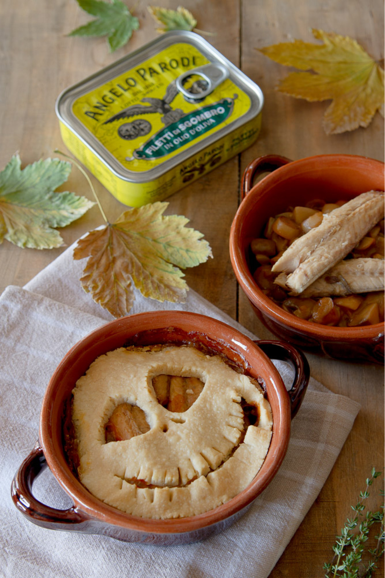 Pie di funghi e Filetti di Sgombro in Olio d’Oliva Angelo Parodi