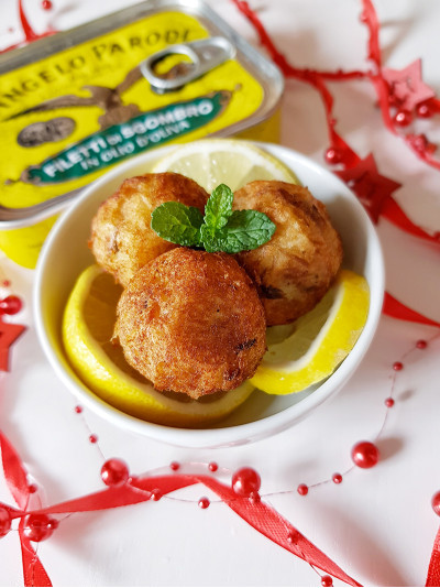 Polpette di Filetti di Sgombro in Olio d'Oliva Angelo Parodi al profumo di limone e menta