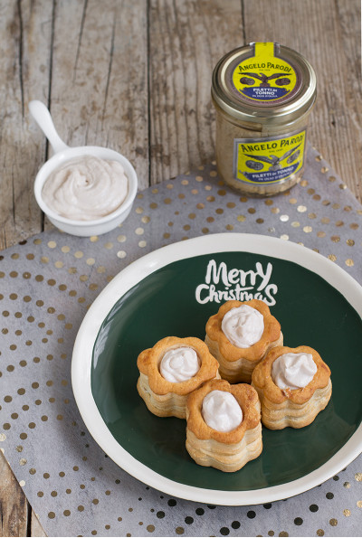 Vol-au-vent con mousse di Filetti di Tonno in Olio d'Oliva Angelo Parodi