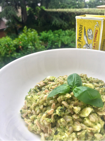 Insalata verde di farro con Ventresca di Tonno in Olio d'Oliva Angelo Parodi