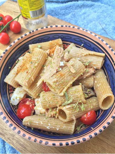 Insalata di pasta all’italiana con Filetti di Tonno all'Olio d'Oliva Angelo Parodi