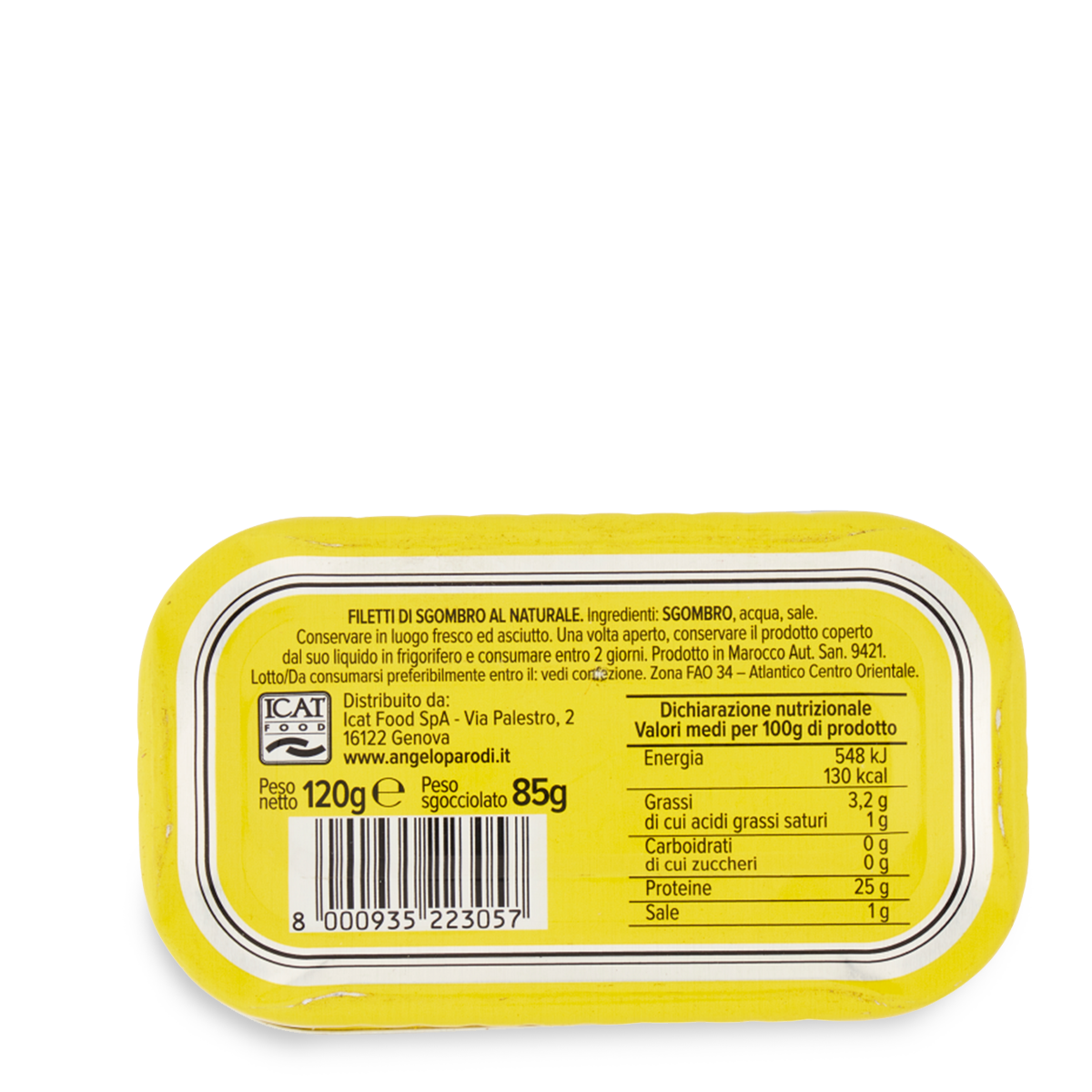 Filetti di Sgombro al Naturale 10x120g
